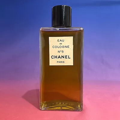 Vintage 1960s Chanel No. 5 EDC Eau De Cologne Full Bottle HUGE 8 Oz 240ml • $125