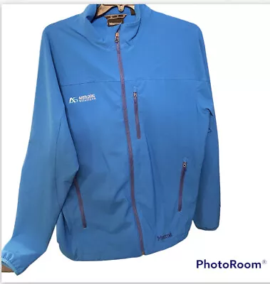 Marmot Men’s Tempo M3 Softshell Blue Logo Full Zipper Long Sleeves Jacket Sz XL. • $21.75