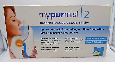 MyPurMist 2 Handheld Ultrapure Sinus Steam Inhaler Kit - MPM2 • $49.99