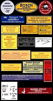 Mercedes Fintail W108 - 112 108 - 300 Restoration Decals Sticker Set • $23.28