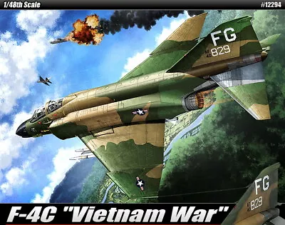 Academy Model Kit 1/48 USAF McDonnell Douglas F-4C Phantom II  Vietnam War  • $94.95