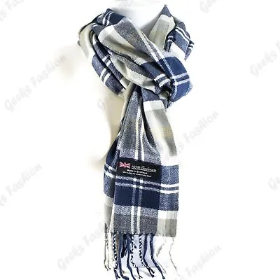 Women Men 100% CASHMERE Scarf Solid Plaid Wool SCOTLAND High Quality Winter • $7.99