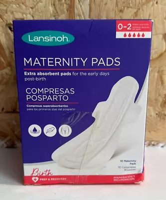 Lansinoh Maternity Pads After Birth Extra Absorbent With Wings - Pack Of 10  • £4.99