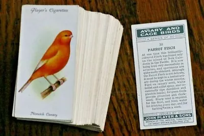 Aviary & Cage Birds 1933 vgc Players Cigarette Cardspick The Card You Require • £1.25