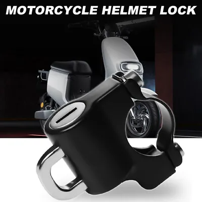 Motorcycle Anti-theft Helmet Lock Security Handlebar Mount 22mm-28mm Universal • $9.78