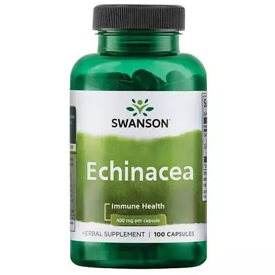 Swansons Echinacea 400mg  100 Capsules Immune Support Stress Relief • £10.99