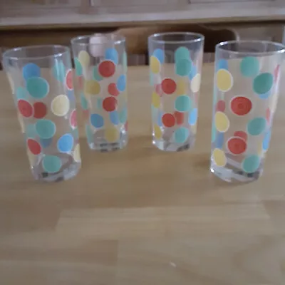 Set Of 4 Glassware Tumblers 12 Oz Fiestaware Coordinates By HOMER LAUGHLIN • $39.99