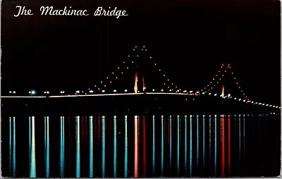 Vintage PPC - The Mackinac Bridge  Water Wonderland  - F58927 • $3.49