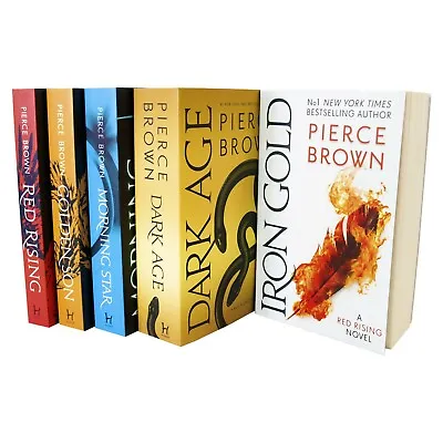 The Red Rising Series 5 Books Collection By Pierce Brown - Fiction - Paperback • £17.84