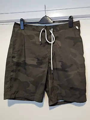 ABERCROMBIE & FITCH Gents Long Length Camouflage Lined Inside Shorts  Size 34  • £20