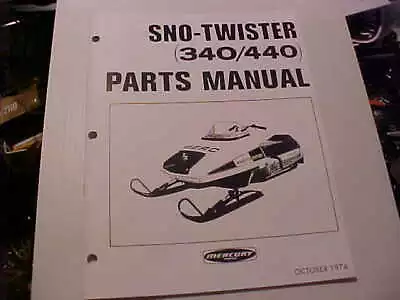1975 Mercury Sno - Twister Snowmobile Parts Manual • $17.95