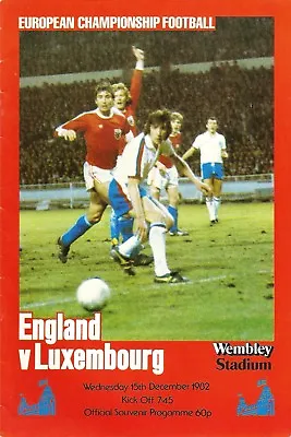 £2.70 • Buy England V Luxembourg - 1982 European Championship Qualifier