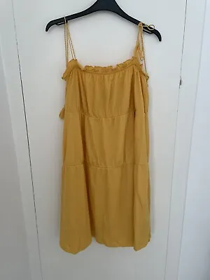 £2.99 • Buy Topshop Yellow Beach Dress Size 18