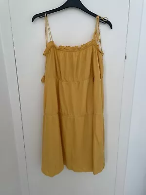 £2.99 • Buy Topshop Yellow Beach Dress Size 18
