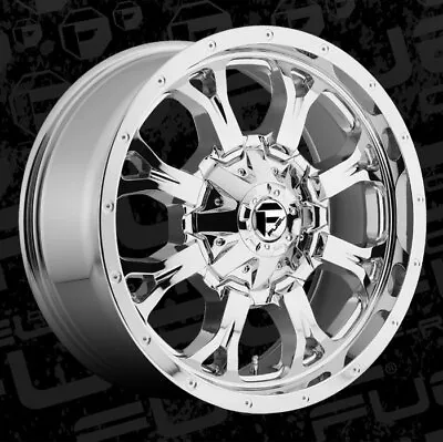 1- 20 Inch Chrome Wheel Rim Fuel Offroad D516 Krank 20x9  6x5.5 Lug D51620909850 • $498