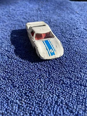 1960s Matchbox Lesney Ford GT No 41 Silver Hubs • £7.95