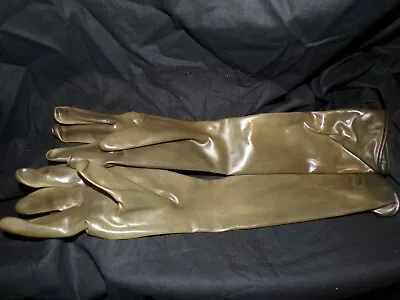 Latex Rubber Erotic Fetish BONDAGE FISTING GLOVES SIZE XS ELBOW GLOVES OPAQUE • £30