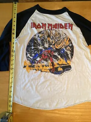 Vintage 82/83 Iron Maiden Number Of The Beast Tour Concert Shirt  • $120