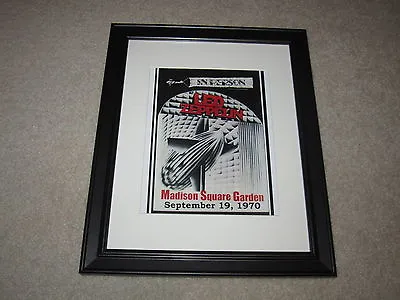 $39.99 • Buy Framed Led Zeppelin Concert Mini Poster, 1970 NYC Madison Square 14 X16.5  RARE!