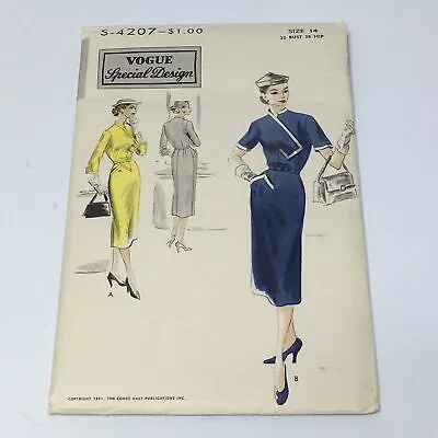 Dress Vintage Vogue Special Design V4207 Uncut Sewing Pattern 1950s Bust 32  • $39.99