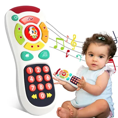 Baby Remote Control Toy 6 -12 Months Pretend Phones Toys Musical Toy Xmas Gift • £10.49