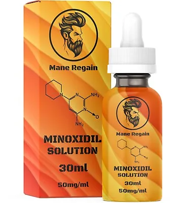 Mane Regain - Minoxidil - 5% Solution (50mg/ml) - 30ml Bottle • £16.99