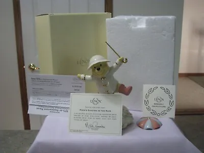$149.99 • Buy Lenox Pooh's Singing In The Rain Figurine / Music Box  RARE
