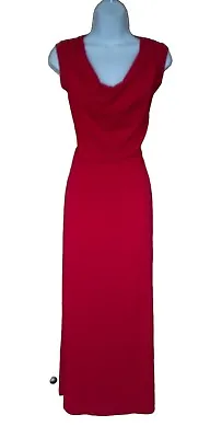 WalG Red Jersey Belted Long Party Evening Prom Ball Gown Dress Size S  • £8.50