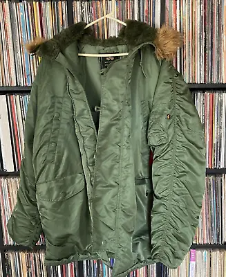 Alpha Industries USAF N-3B Extreme Cold Weather Parka Jacket Sage Green XX-Large • $125