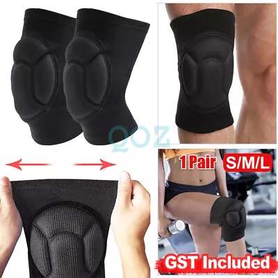 1 Pair Knee Pad Crashproof Antislip Brace Leg Sleeve Protector Guard Support • $12.93