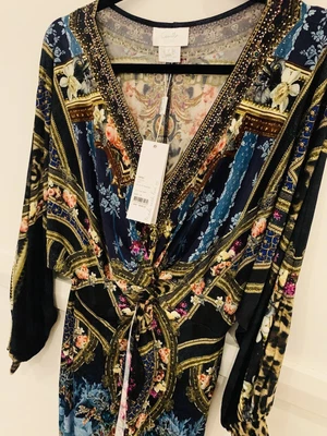 $175.50 • Buy Camilla Kaftan Fields Of Treasure Long Twist Dress BNWT Size S 8-12