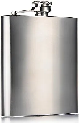 £3.69 • Buy Hip Flask 6oZ Stainless Steel Pocket Drink Whisky Vodka Flasks Alcohol Steel UK