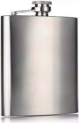 £3.69 • Buy Hip Flask 6oZ Stainless Steel Pocket Drink Whisky Vodka Flasks Alcohol Steel UK