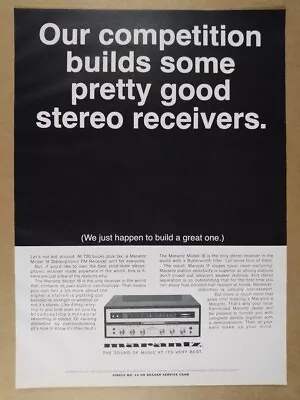 1969 Marantz Model 18 Stereo Receiver Vintage Print Ad • $9.99