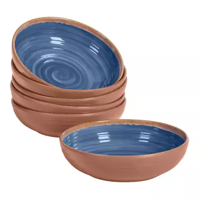 Azria Melamine Dinner Bowls In Laguna Blue (Set Of 6) • $24.80