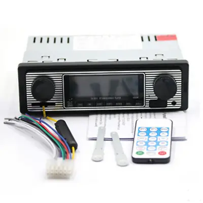 Vintage Car Radio Stereo Modern Bluetooth MP3 Player FM AUX SD Host With Remote  • $38.44