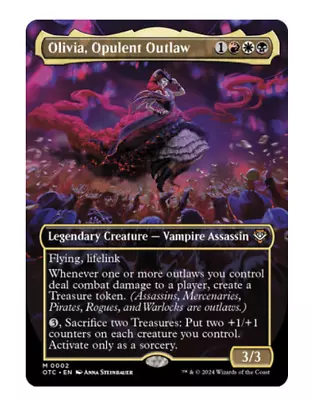 Olivia Opulent Outlaw- Extended Art Commander: Outlaws Of Thunder Junction MTG • $1.45