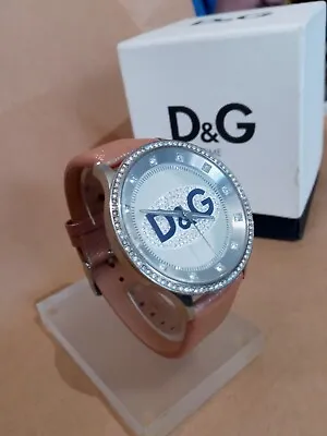D&G DOLCE GABBANA PRIME TIME BLING MENS STAINLESS STEEL 46mm WATCH NEW BATTERY! • $129.95