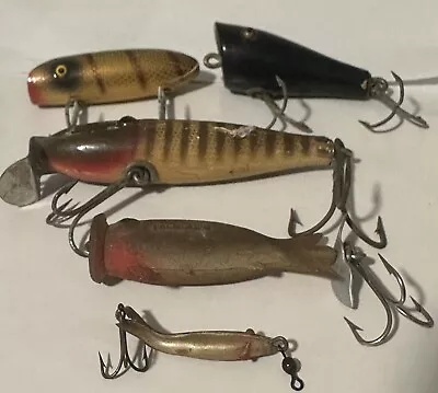 (5) Vintage Fish Lure  Lot…CCBC Felmlee’s Oreno & Unmarked • $14.99