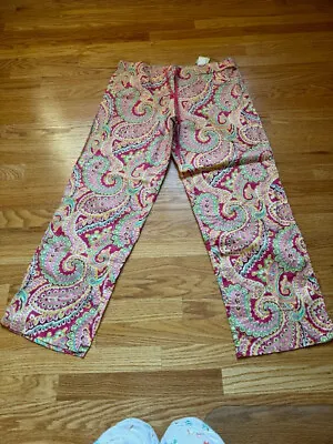 Vera Bradley Capri Melon Pj Pajama Pants - Size Large - Limited Edition-nwt New • $67.99