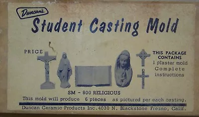 Duncan Student Casting Mold Ceramic Slip SM 800 Religious In Box Cross Madonna • $15.50