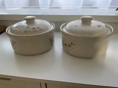 A Pair Of Marks And Spencer Lidded Casserole Dishes • £12