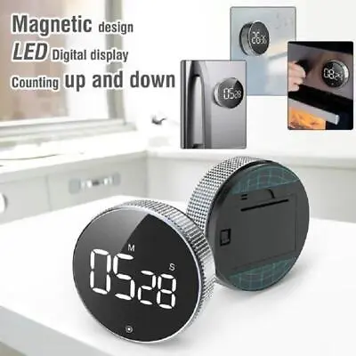 Digital Lcd Cooking Magnetic Timer For Kitchen With Clock Alarm • $10.51