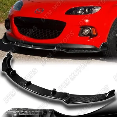 For 09-13 Mazda Miata MX-5 MX5 Carbon Fiber Front Bumper Lip Body Kit Spoiler • $394.28