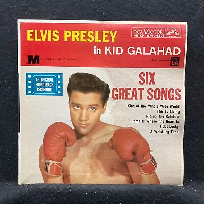 Elvis Presley Kid Galahad Six Song EP (RCA EPA-4371) 7  VG+/VG • $10