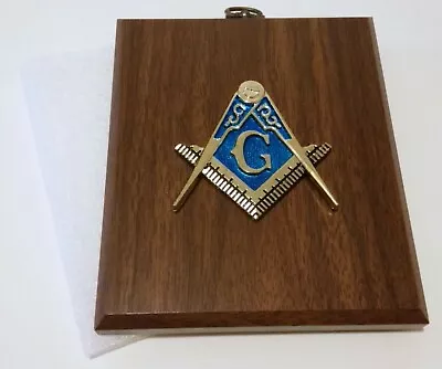 Rare Vintage New - Mason Masonic Symbol On Wood Plaque Wall Hung Decor • $249.95