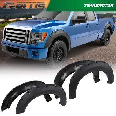 Fender Flares Fit For 2009-2014 Ford F150 F-150 Pocket Rivet Style Bolt On Wheel • $89.80