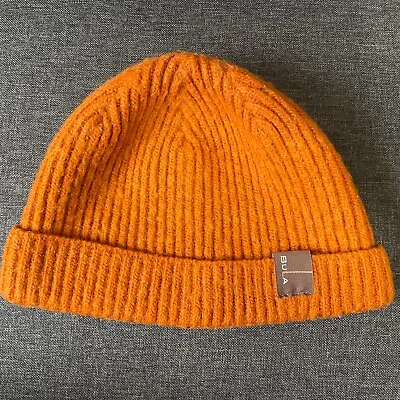 Bula Ski Snowboard Beanie Wool & Acrylic Winter Hat Orange Brown • $14.95