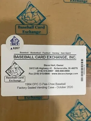 1984 O-pee-chee Baseball Vending Case (BBCE) • $3799