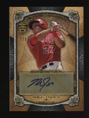 2013 Topps Supreme Stylings Mike Trout Signed AUTO 1/5 Angels • $203.83